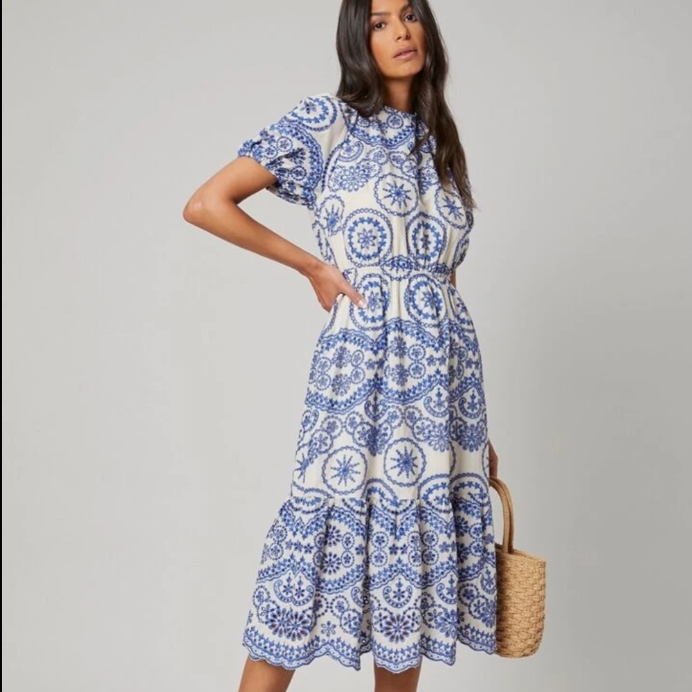 Blue Motif Dress